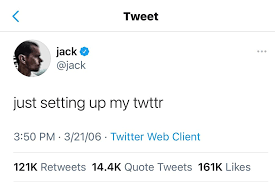  Dorsey’s first tweet
